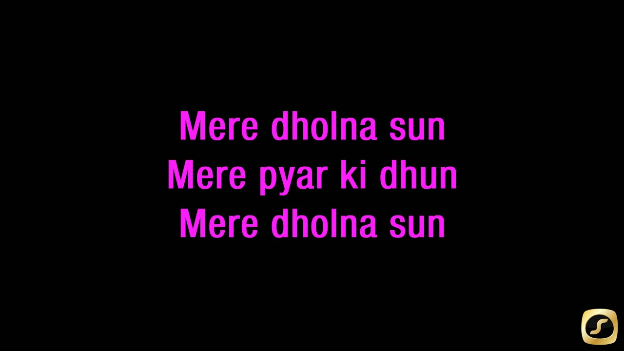 mere dholna sun karaoke mp3 free download