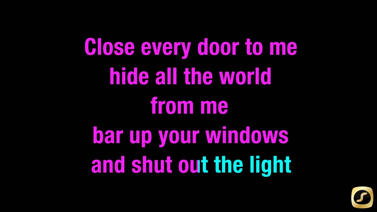 Close Every Door To Me Karaoke Track Downloads Cdg By Joseph