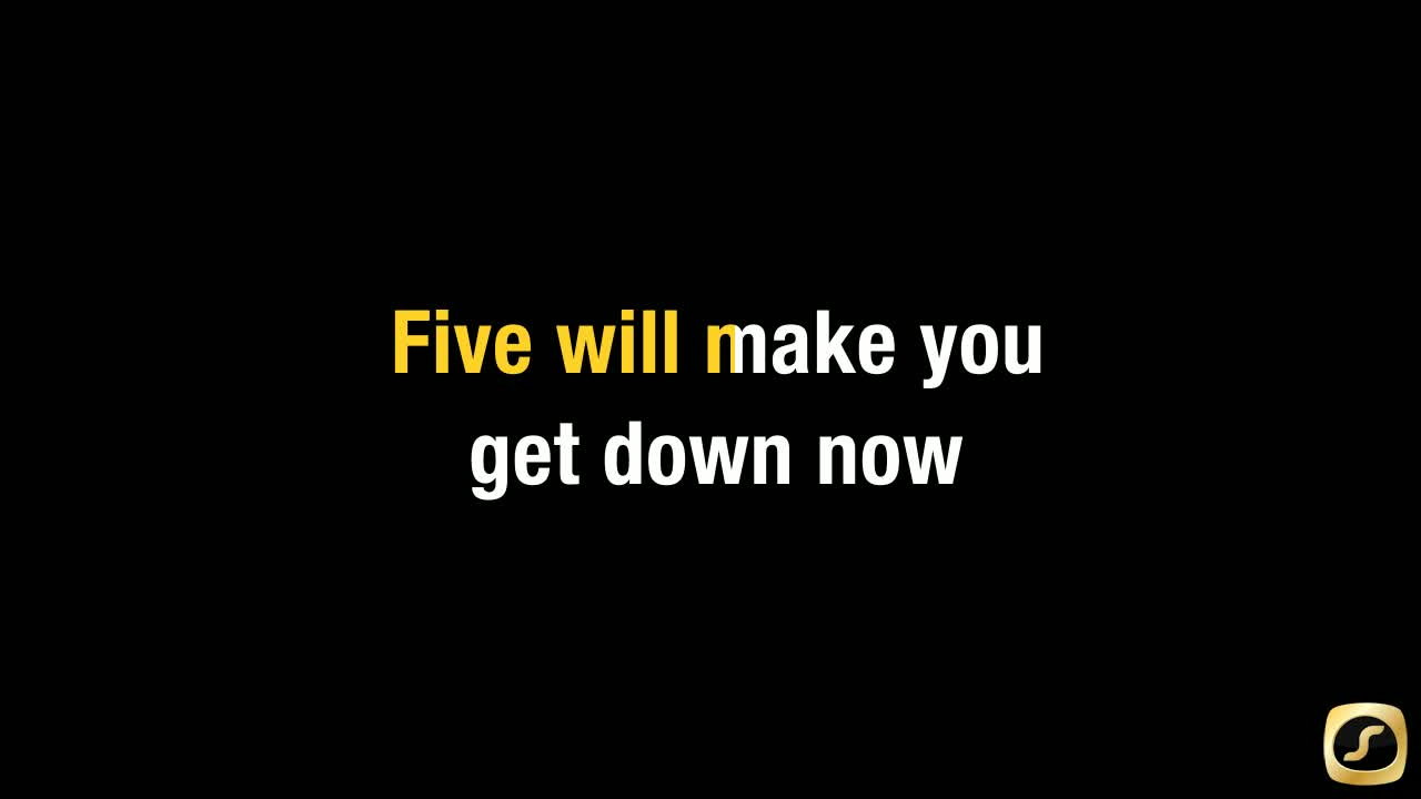 Everybody Get Up Karaoke Track Downloads Cdg By 5ive Online At Sunfly Karaoke