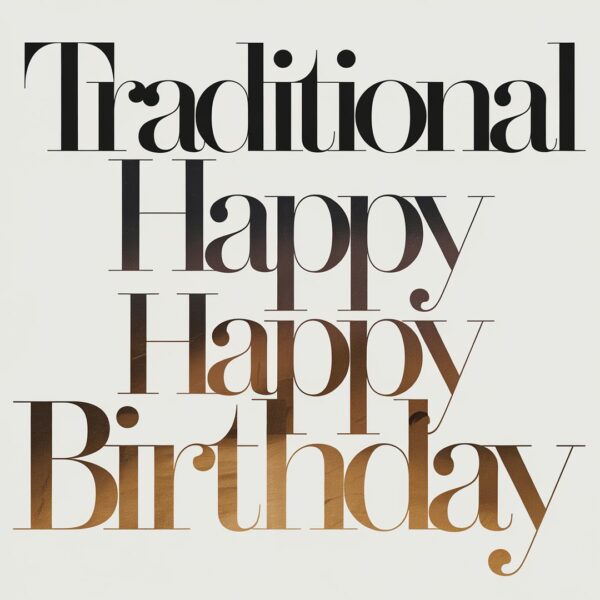 Traditional - Happy Birthday