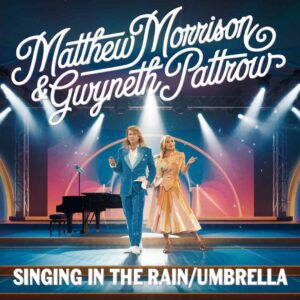 SF1111027 – Matthew Morrison & Gwyneth Paltrow – Singing In The Rain Umbrella